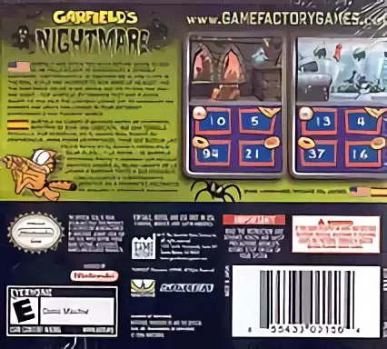 Image n° 2 - boxback : Garfield's Nightmare